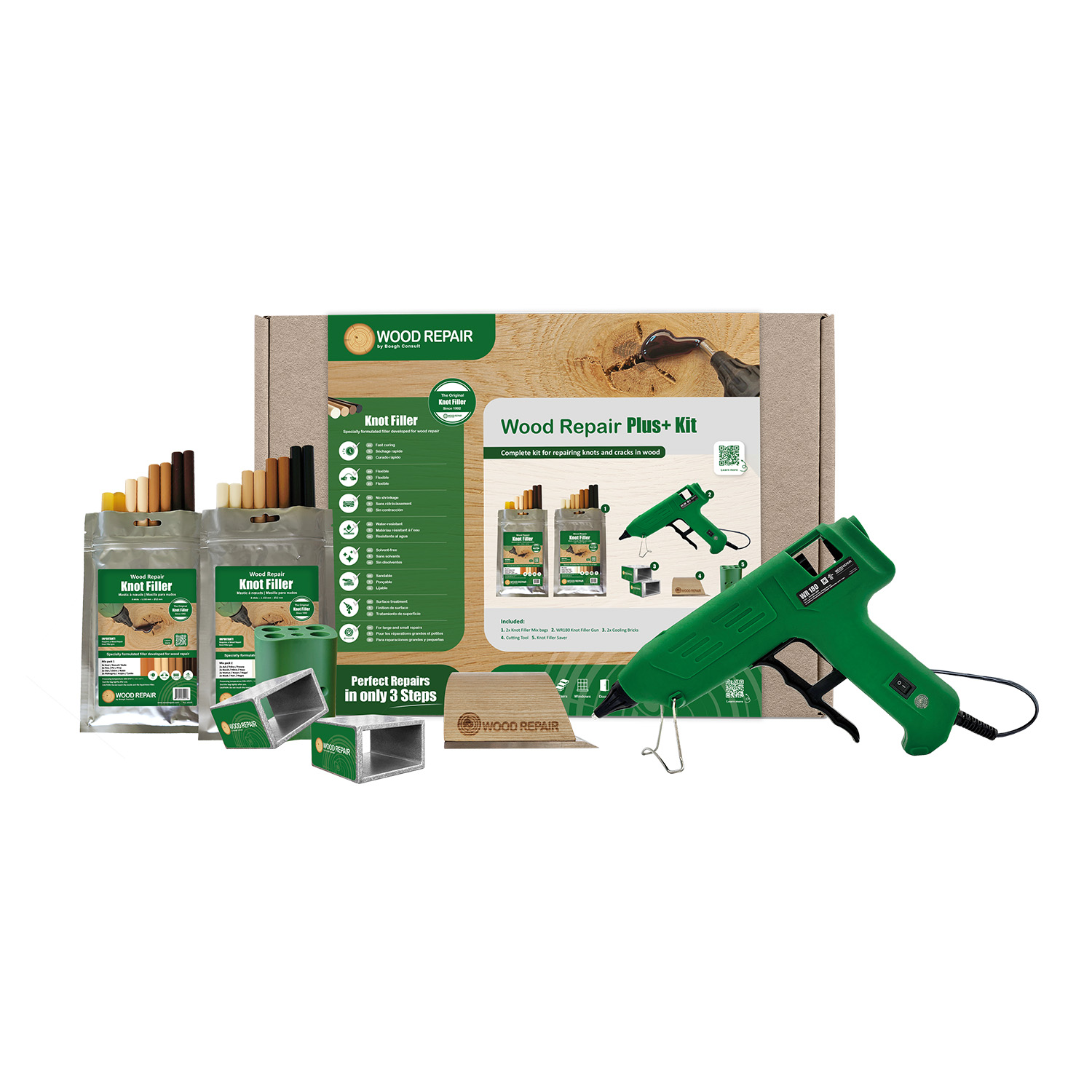 Wood Repair PLUS+ Kit