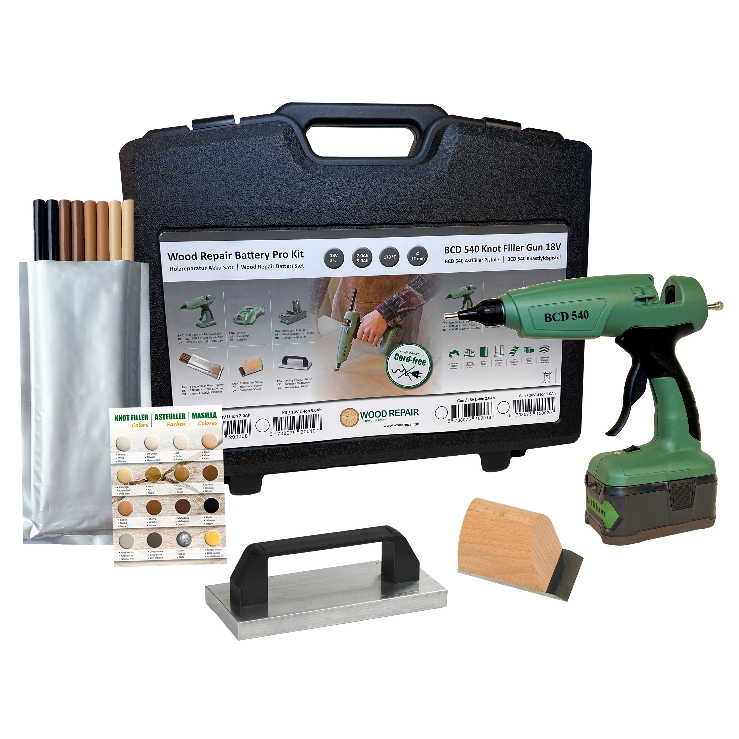 Wood Repair profesyonel kablosuz tabanca kiti